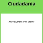 Solucionario Ciudadania 2 Bachillerato Anaya Aprender es Crecer PDF