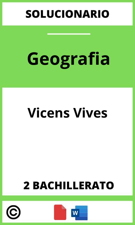 Solucionario Geografia 2 Bachillerato Vicens Vives