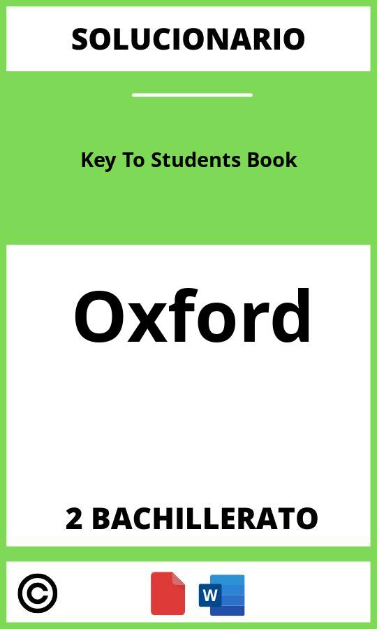 Solucionario Key To Students Book 2 Bachillerato Oxford