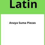 Solucionario Latin 2 Bachillerato Anaya Suma Piezas PDF