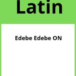 Solucionario Latin 2 Bachillerato Edebe Edebe ON PDF