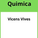 Solucionario Quimica 2 Bachillerato Vicens Vives PDF